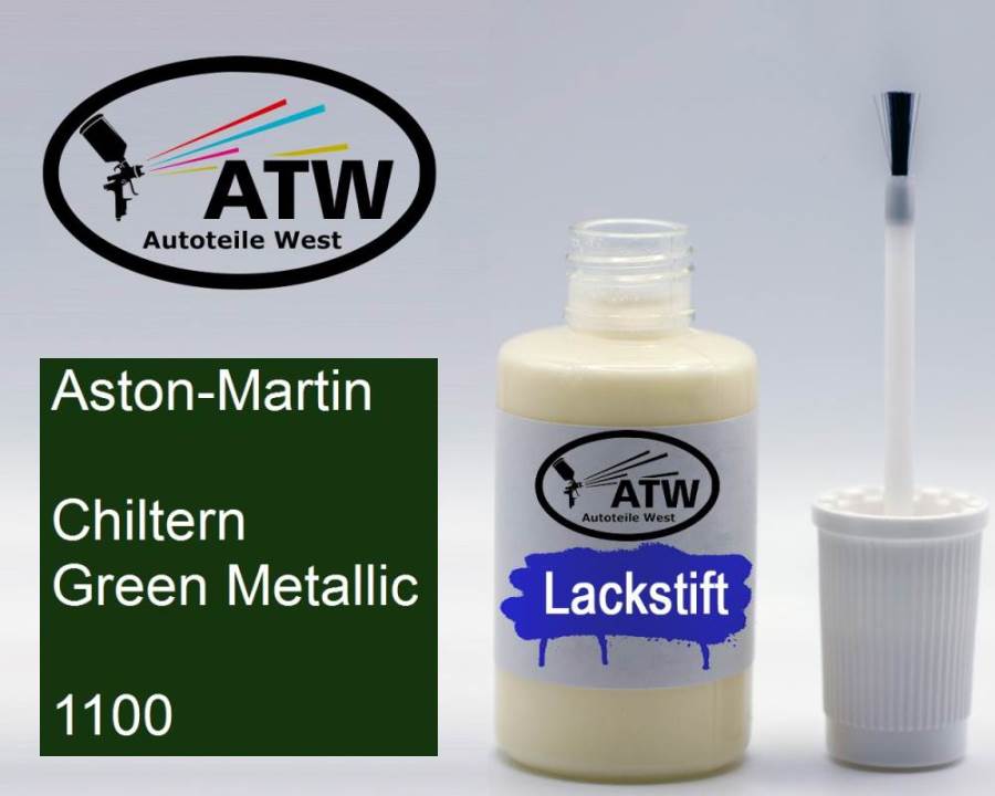 Aston-Martin, Chiltern Green Metallic, 1100: 20ml Lackstift, von ATW Autoteile West.